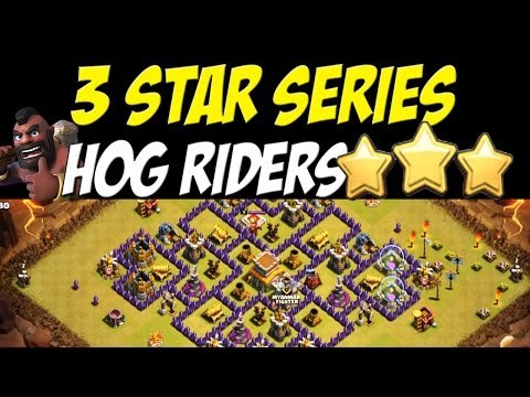 3 Star Series: Hog Riders Attack Strategy TH8 vs TH 8 War Base #29 | Clash of Clans