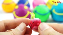 Play Doh Smiley Face Surprise Eggs Poket Toy Monster Shopkins Sylvanian SpongeBob Mario Fun Creative
