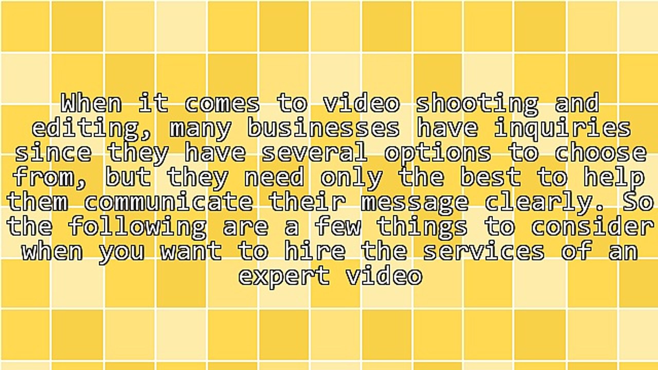 Choose an Expert Video Editor for Video Production Service