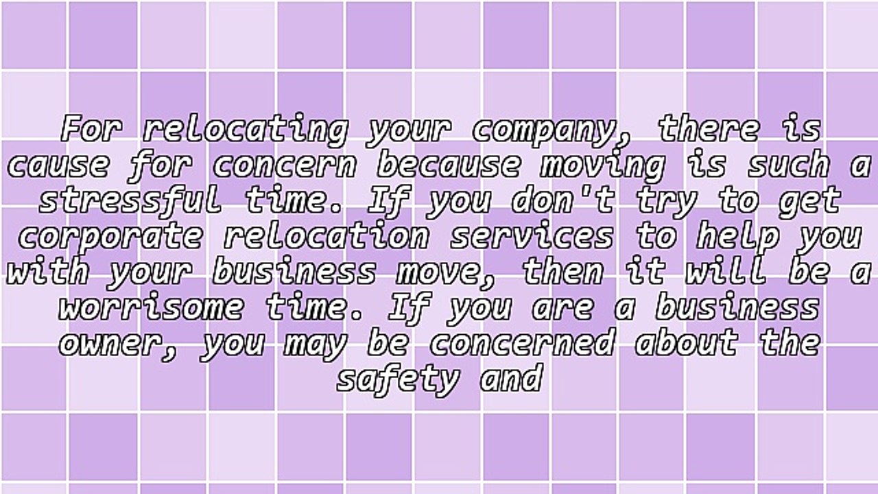 Affordable Corporate Relocation Services