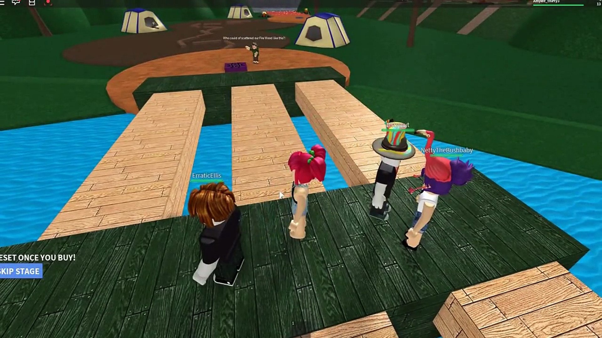 Roblox Escape The Evil Camp With Nettyplays Amy Lee33 Video Dailymotion - roblox escape the gym netty steals my bae with netty