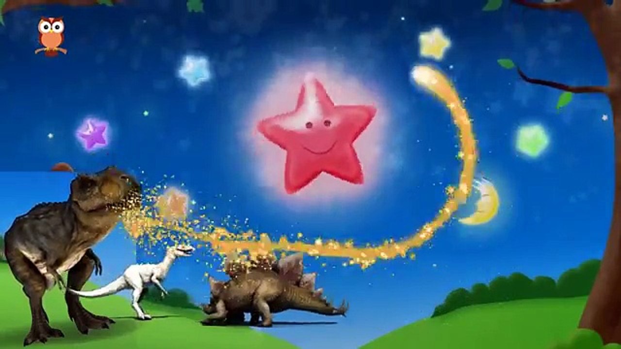 Dinosaur 3D Twinkle Twinkle Little Star Song || Color Star Dinosaur for children