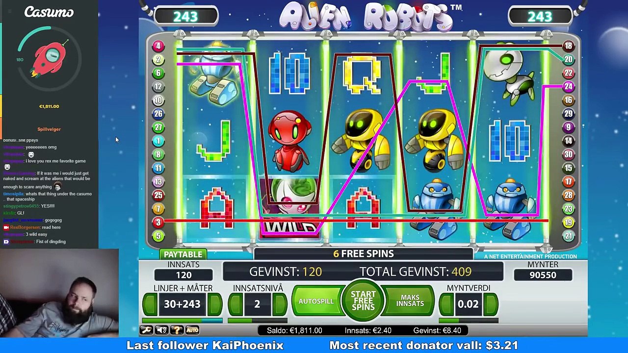Alien Robots - Big Win - 2