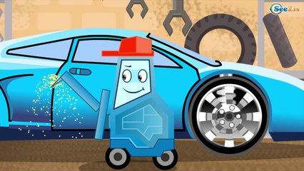 The Crane Car Wash | Car Cartoons for children | Cars & Trucks Kids Video
