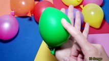 5 Colours Water Wet Balloons - Learn Colors Balloon Nursery Rhymes Compilation, Daddy Finger Song II