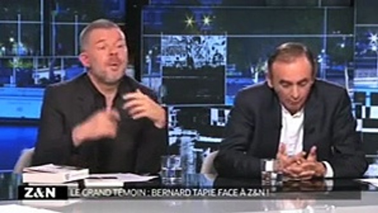 Bernard Tapie à Eric Zemmour: "Fais attention, je vais me lever et je vais t'en mettre une !"