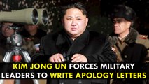 Drunken Kim Jong Un forces top military leaders to write apology letters