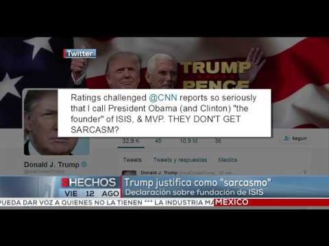 Trump justifica como sarcasmo comentario que hizo sobre Obama, Clinton e ISIS