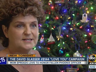 Fallen Phoenix officer’s mom starts campaign to spread love