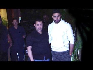 Aamir, Srk And Salman At Amitabh Bachchan's Bunglow 'Jalsa'
