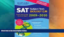 Best Price Kaplan SAT Subject Test: Biology E/M 2009-2010 Edition Kaplan On Audio