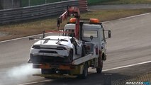 Lamborghini Huracán SuperTrofeo Crashes Hard Into Wall at Monza Circuit!Lamborghini Huracán SuperTrofeo Crashes Hard Into Wall at Monza Circuit! 04