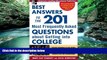 Buy Mary Kay Shanley Best Answers to the 201 Most Frequently Asked Questions about Getting into