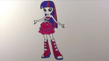 How to Draw a HumanTwilight Sparkle Step By Step