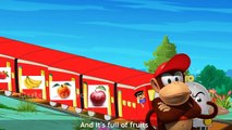 HD Version Monkey Fruit Train Rhymes For Children | English Nursery Rhymes | 3D Animated Cartoon