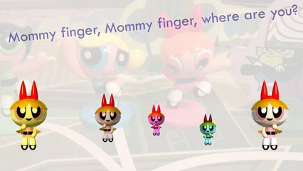 The Powerpuff Girls - Finger Family Song Daddy Finger - Nursery Rhymes