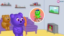 Mega Gummy Bear Arrested BY Police - Finger family nursery rhymes for childre - Gummy Bear ice Cream