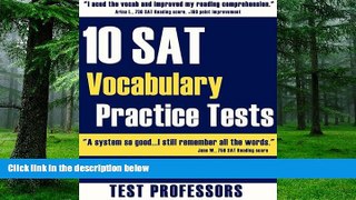 Pre Order 10 SAT Vocabulary Practice Tests Paul G. IV Simpson On CD