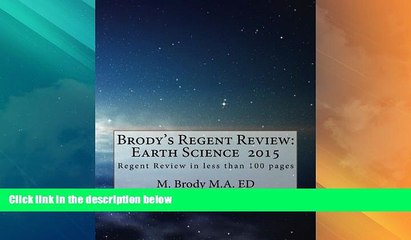 Price Brodys Regents Review: Earth Science 2015: Regents Review in less than 100 pages (Brodys