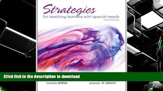 Pre Order Strategies for Teaching Learners with Special Needs (10th Edition) Full Book