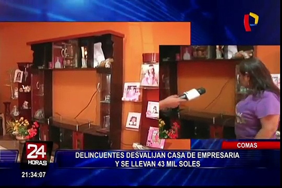 Comas: delincuentes roban vivienda de empresaria y se llevan 45 mil soles