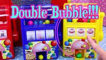 GUMBALL MACHINES Toys Dubble Bubble Red, Yellow & Blue Bubble Gum Toys   Surprise Coin Machine