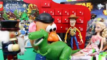 Surprise Toys with Nutcracker and Toy Story Rex and Mr Potato Head in Advent Calendar Day 17