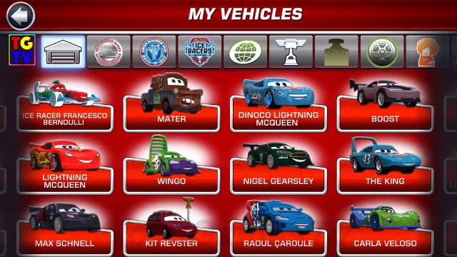 Disney Pixar Cars Lightning McQueen, Mater | Daredevil Garage ALL 9 Tracks  - video Dailymotion