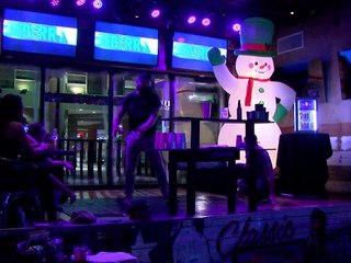 Bottle slinging bartenders show off skills to help sick man