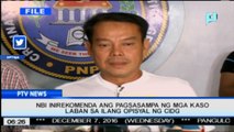 NBI inirekomenda ang pagsasampa ng mga kaso laban sa ilang opisyal ng CIDG