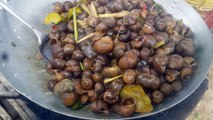 Asian Street Food,Khmer Food,Fried Snail,01,Khmer Streed Food HD