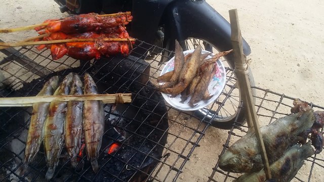 Asian Street Food,Khmer Food,Grilled Frog,Grilled Fish,03,Khmer Streed Food HD
