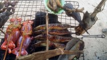 Asian Street Food,Khmer Food,Grilled Frog,Grilled Fish,01,Khmer Streed Food HD
