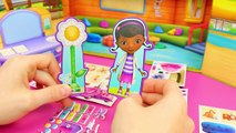 Doc McStuffins Clinic Activity Playset with Magnet Dolls and Accessories Featuring Lambie and Stuffy