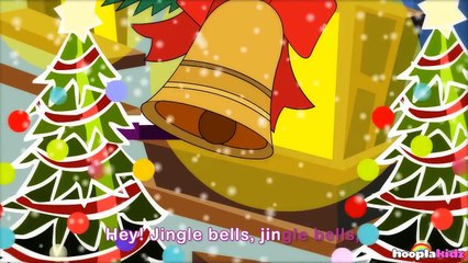 Jingle Bells Song For Children | Christmas Songs with Lyrics by HooplaKidz Sing-A-Long