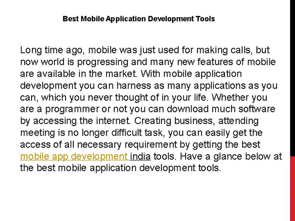 mobile app development india