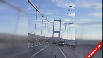 Trafik teröristleri bu kez 15 Temmuz Şehitler Köprüsü'nde