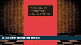 Hardcover MacDonald s Immigration Law   Practice Full Book