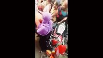 Two women's fighting on Atm to cash  withdraw line iN Delhi (That,s Demonitization)