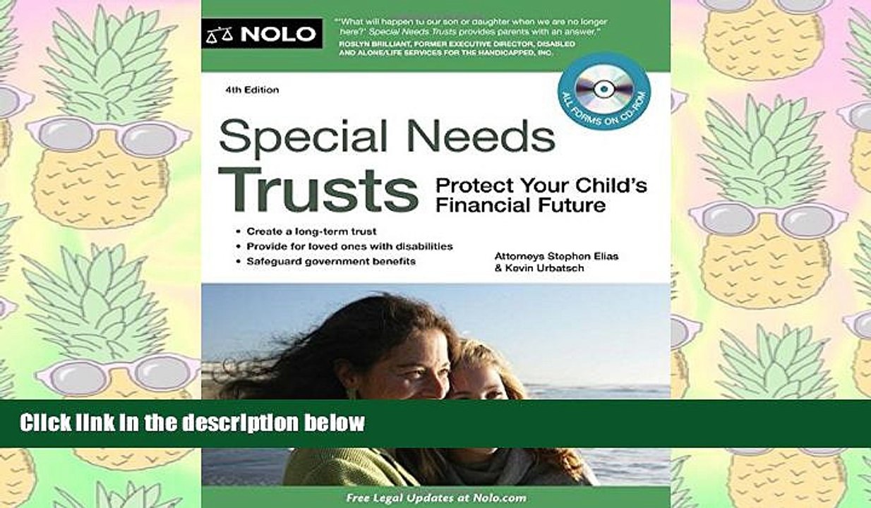 BEST PDF  Special Needs Trusts: Protect Your Child s Financial Future (Special Needs Trust: