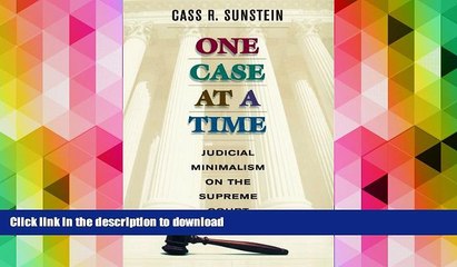 READ One Case at a Time: Judicial Minimalism on the Supreme Court On Book