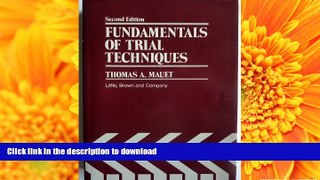 Hardcover Fundamentals of trial techniques Kindle eBooks