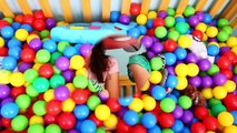 Giant BABY BALL PIT Surprise Toys Newborn DisneyCarToys Baby AllToyCollector Cousins Crib Play Twins