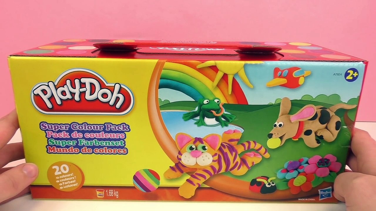 20 boîtes de pâte à modeler Play-Doh Pack de couleurs | Plus dun kilo de pâte à modeler |