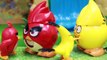 Angry Birds Candy Dispensers Bad Piggies Steal Candy and Slingshot by Red Bird with Chuck and Bomb