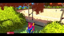 COLORS FUNNY SPIDERMAN & SHOPPING CARTS COLORS NURSERY RHYMES SONGS FOR CHILDREN WITH ACTION