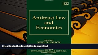 Hardcover Antitrust Law and Economics (Encyclopedia of Law and Economics) Full Book