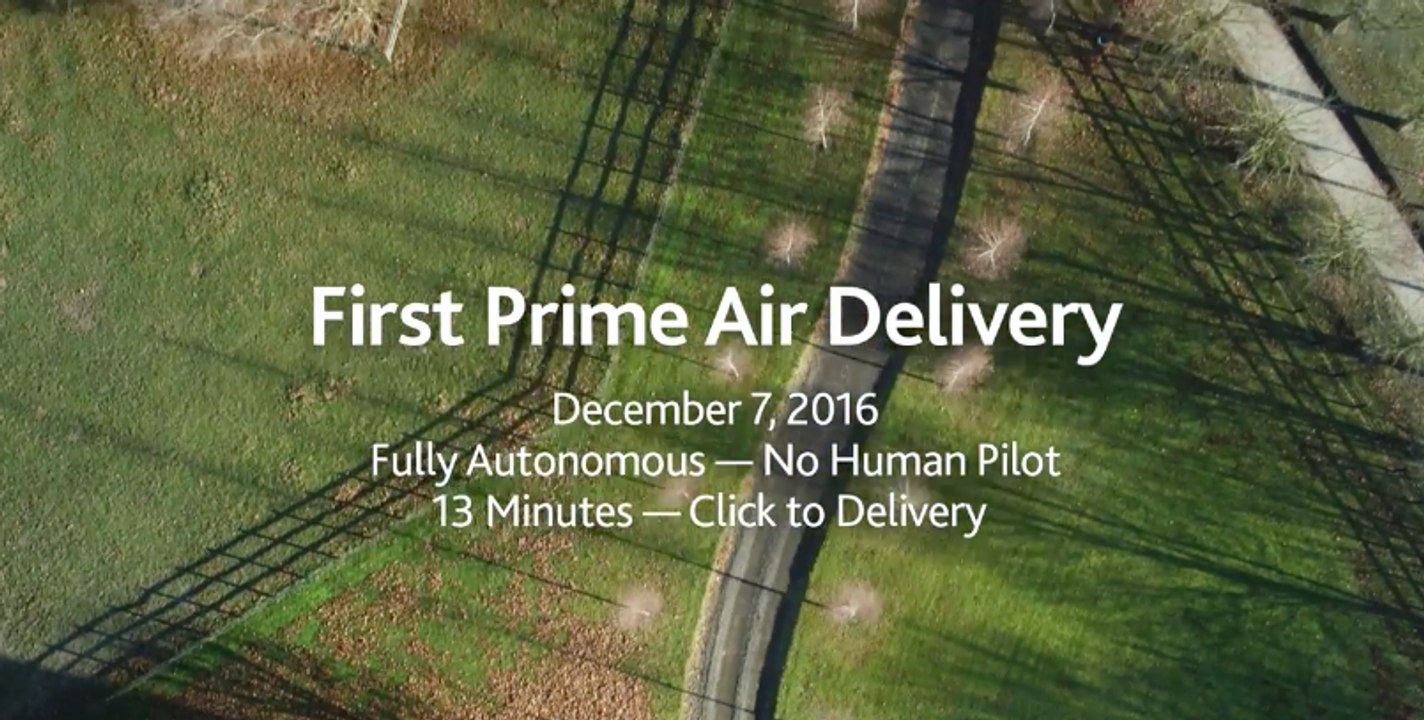 Amazon Prime Air, primer envío con drones