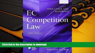 Hardcover EC Competition Law: Text, Cases and Materials Full Book