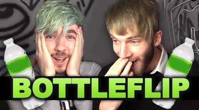 PEWDIEPIE-BOTTLEFLIP CHALLENGE! w Irish Potatoe